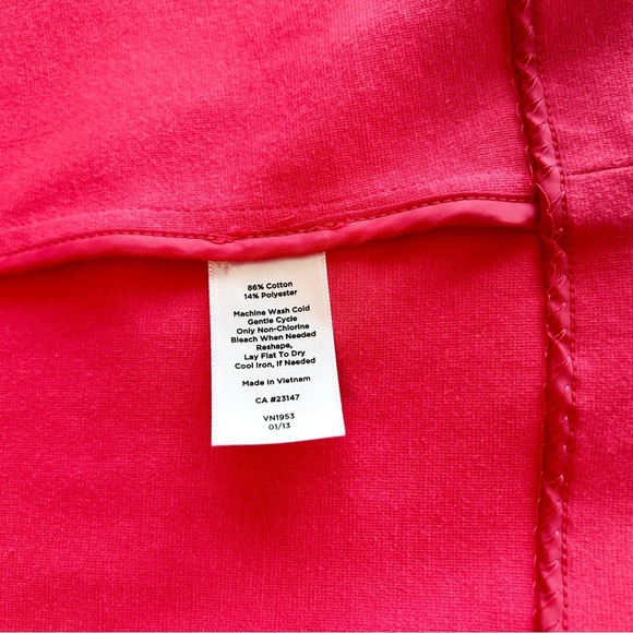 Talbots Blazer Jacket Warm Pink Casual Unlined Ponte Knit Plus size 2X - Picture 12 of 16